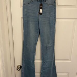 Women's Light Blue Flared Jeans